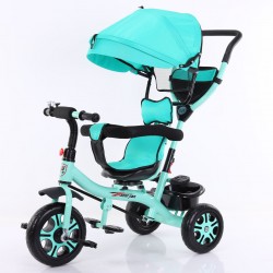 Tricycle bébé et enfant 5-en-1 évolutif VERT