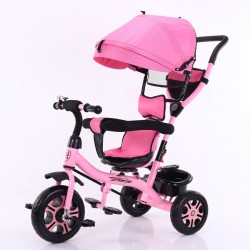 Tricycle bébé et enfant 5-en-1 évolutif ROSE