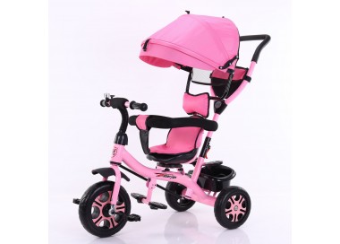 Tricycle bébé et enfant 5-en-1 évolutif ROSE