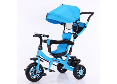 Tricycle bébé et enfant 5-en-1 évolutif BLEU
